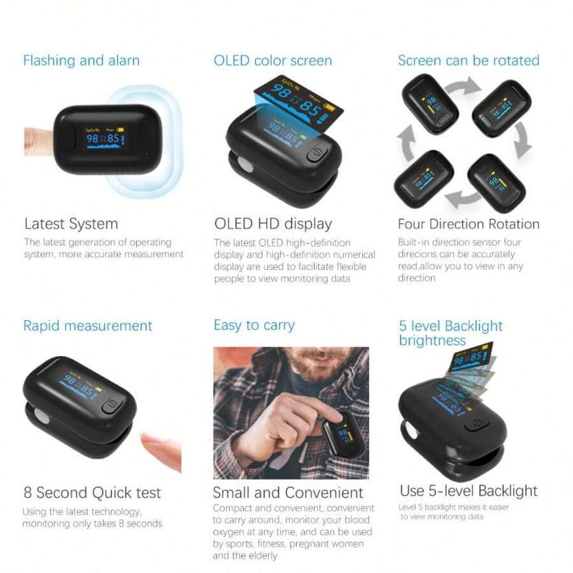 Sale Upto 50%🔥Household Finger Pulse Oximeter