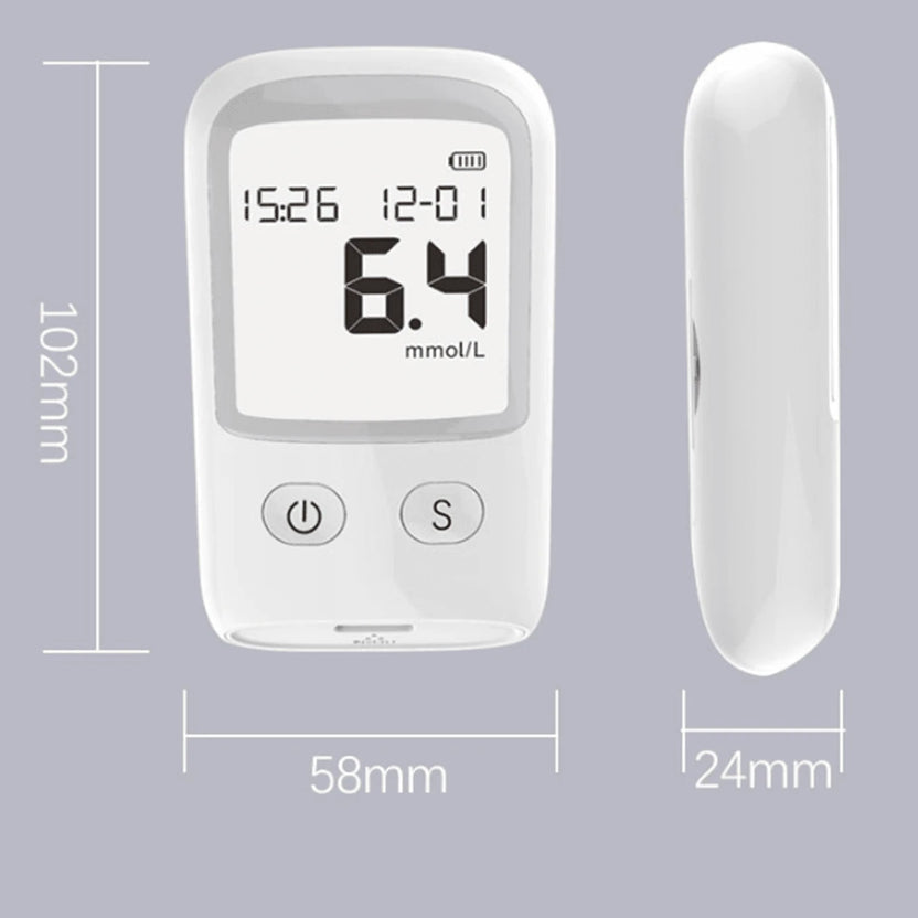 Big Sale 50%🌟Glucose Monitor Kit – LCD Display, 25 Test Strips & 25 Lancets Included